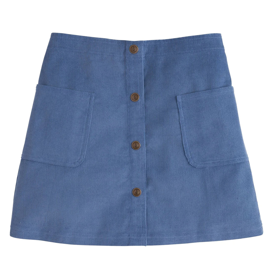 Emily Pocket Skirt - Stormy Blue Corduroy - Breckenridge Baby