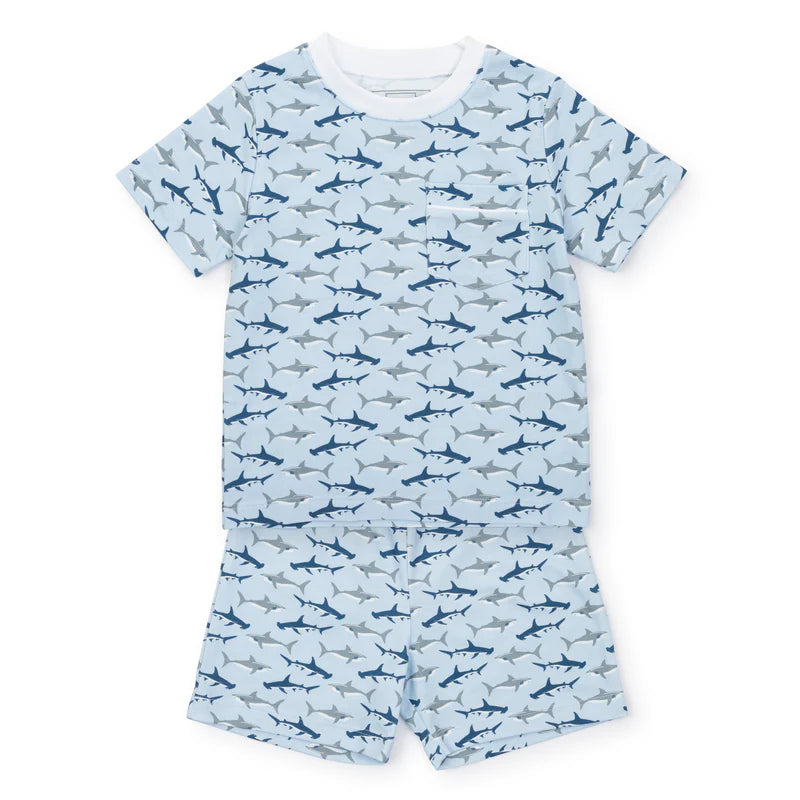 Charles Short Set - Swimming Sharks - Breckenridge Baby