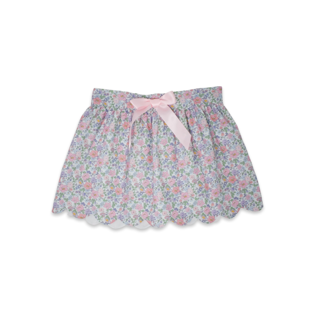 Susie Scallop Skirt - Hillsborough Floral - Breckenridge Baby