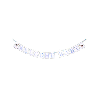 Reversible "Welcome Baby" Stork Banner - Breckenridge Baby