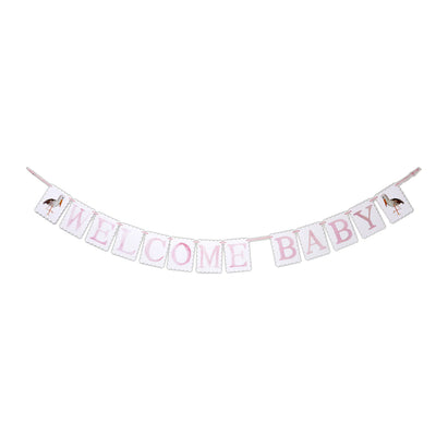 Reversible "Welcome Baby" Stork Banner - Breckenridge Baby