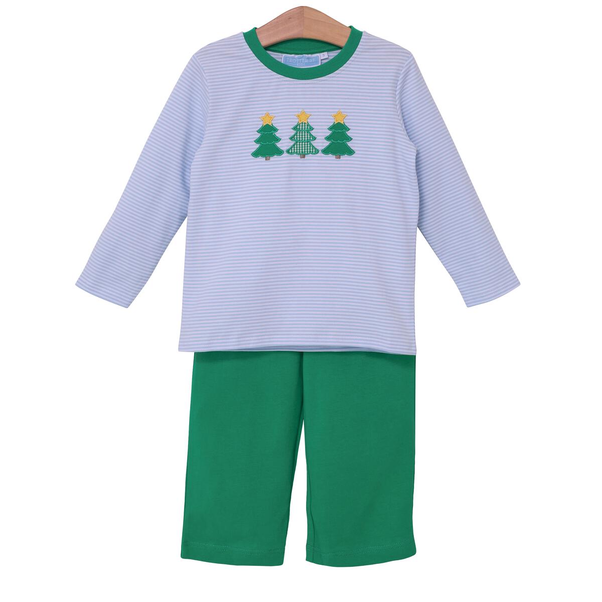 Christmas Tree Applique Pants Set - Breckenridge Baby