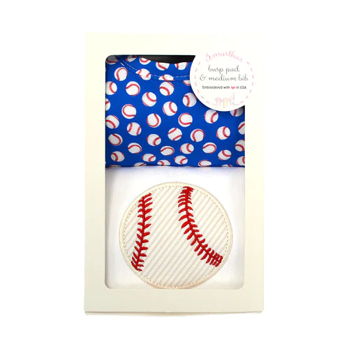 Baseball Bib/Burp Box Set - Breckenridge Baby