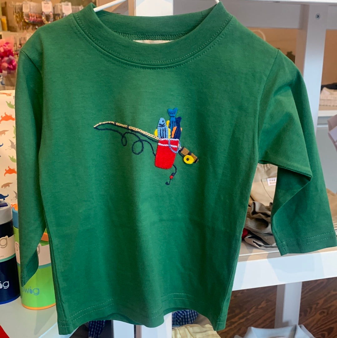 Hunter Fish & Fishing Rod T-Shirt - Breckenridge Baby