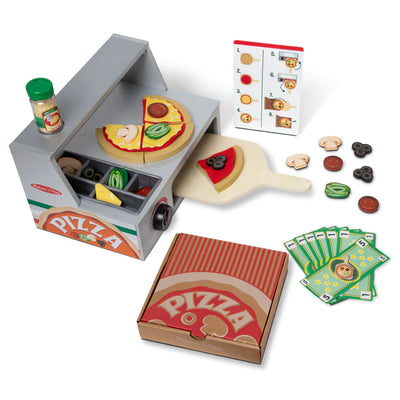 Top & Bake Pizza Counter - Wooden Play Food - Breckenridge Baby
