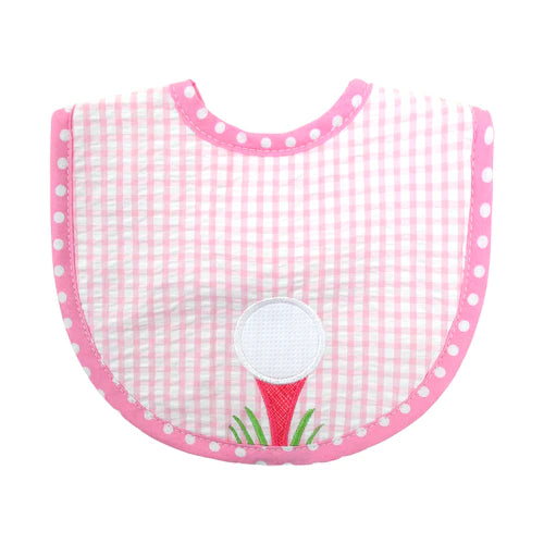 Pink Golf Game Bib - Breckenridge Baby