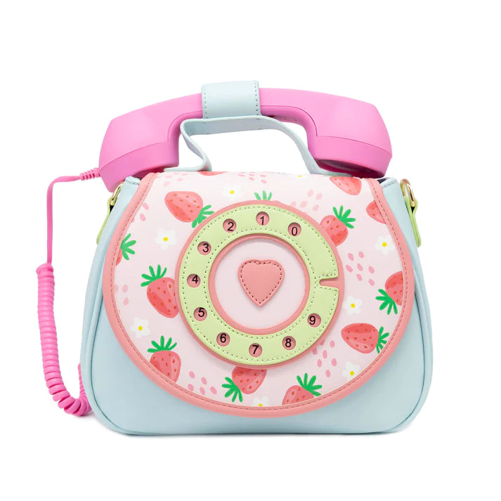 Ring Ring Phone Convertible Handbag-Strawberry Fields - Breckenridge Baby