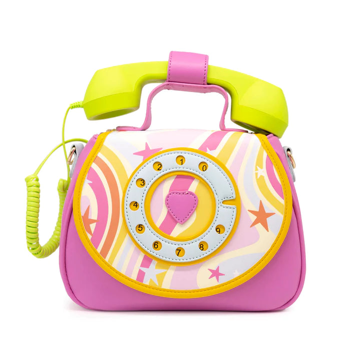 Ring Ring Phone Convertible Handbag-Retro Vibes - Breckenridge Baby
