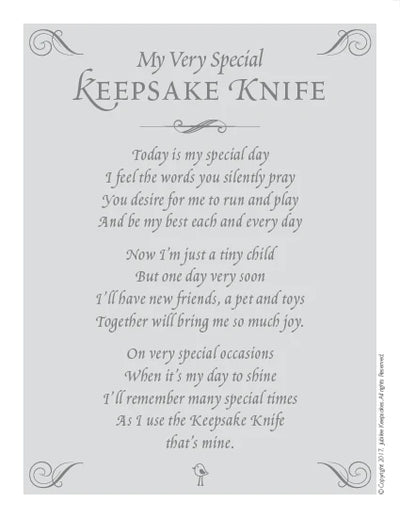 White Seersucker Birthday Knife - Breckenridge Baby