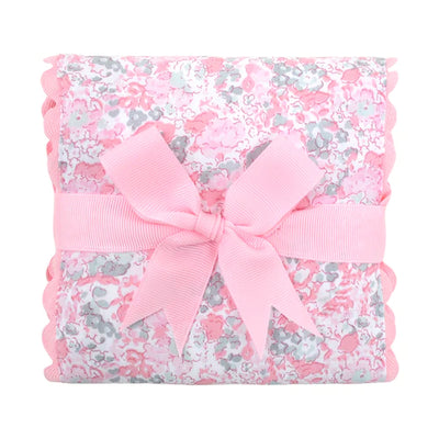 Fabric Burp Pad - Pink Elephant - Breckenridge Baby