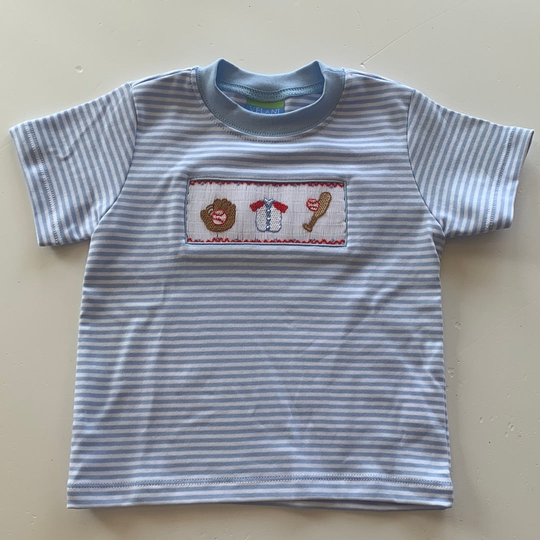 Baseball Knit Stripe T-Shirt - Breckenridge Baby