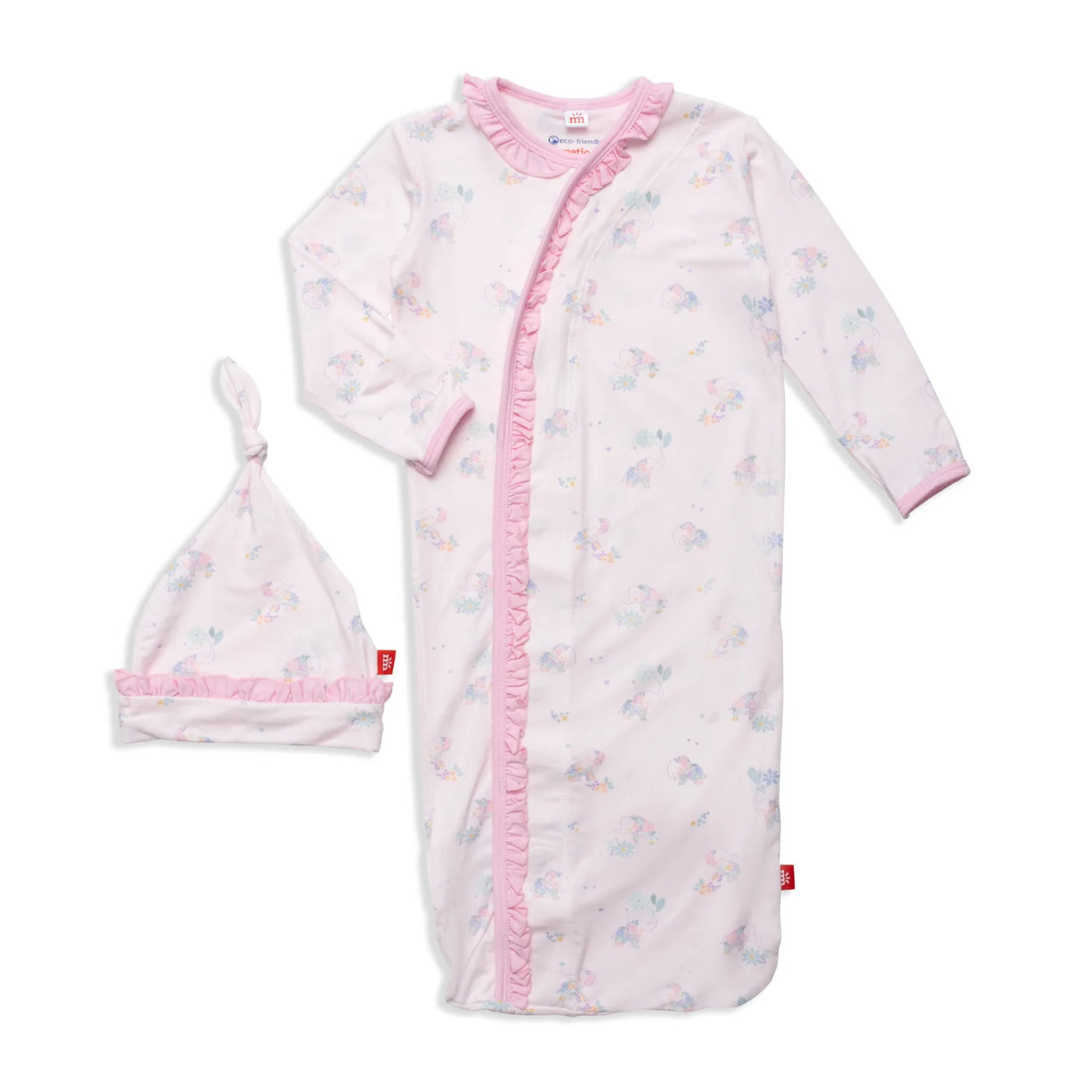 NB-3Mo Forget Me Not Gown Set - Breckenridge Baby
