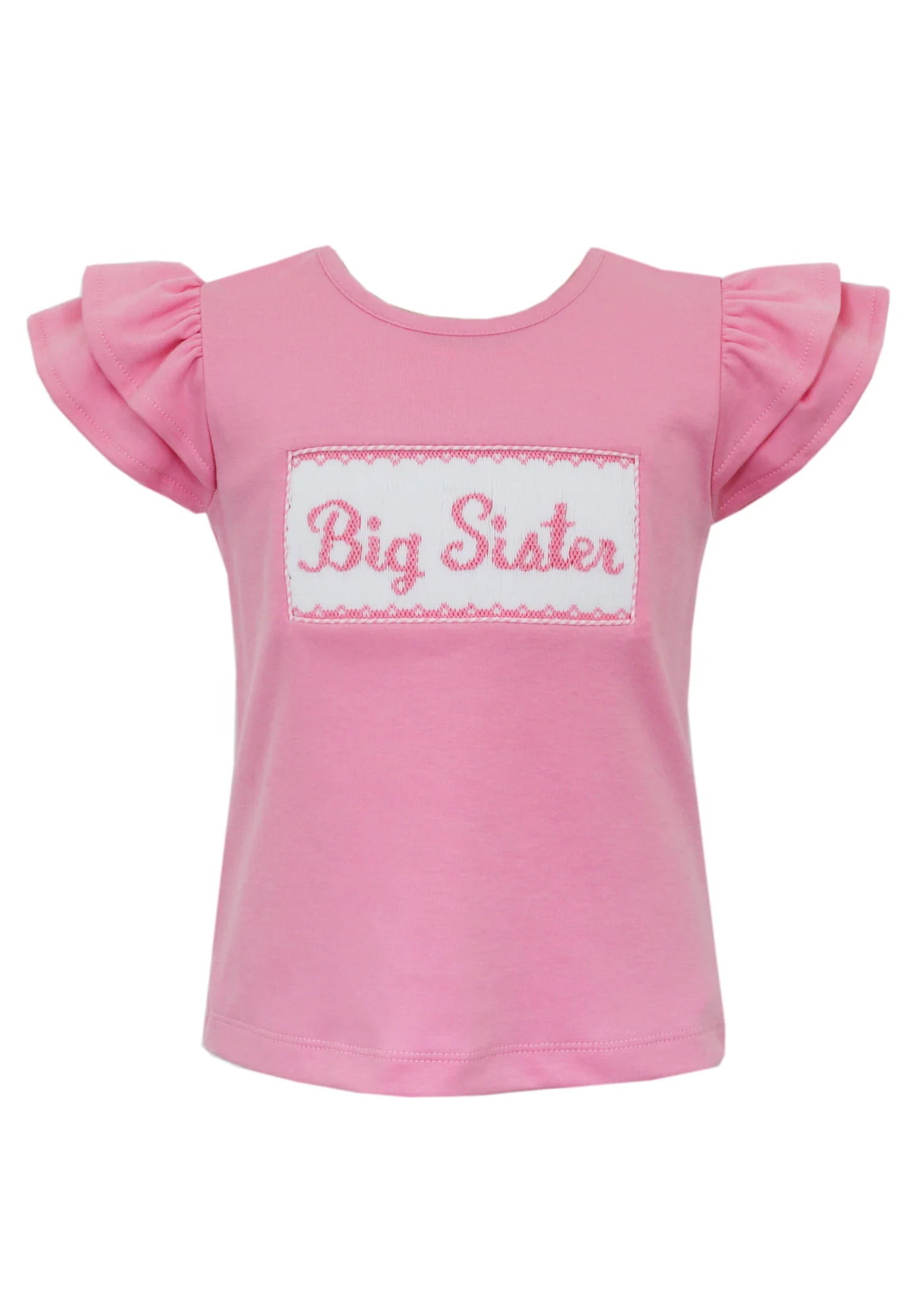 Big Sister - Pink Knit Girl's T-shirt - Breckenridge Baby