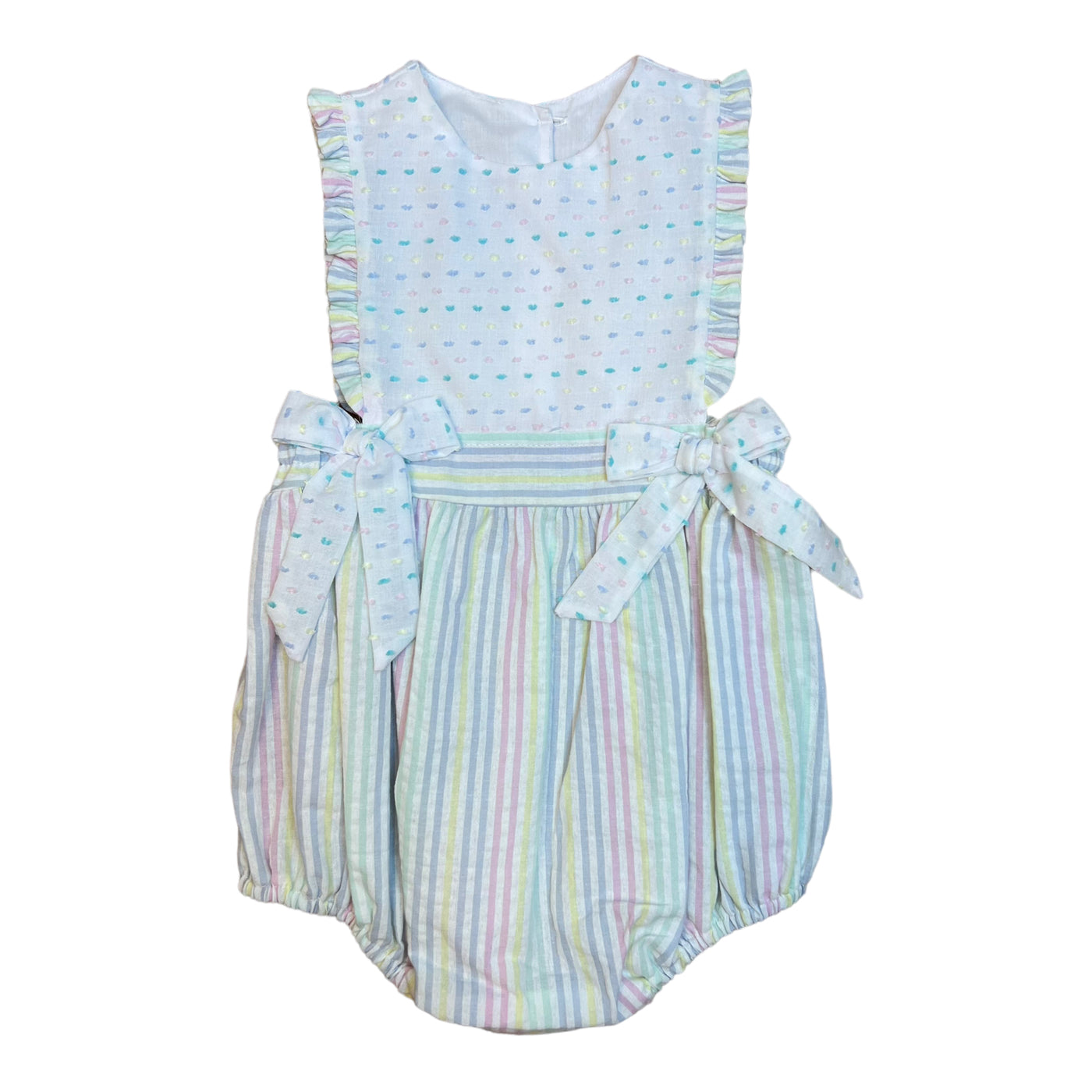 Pastel Stripe Elizabeth Bubble - Breckenridge Baby
