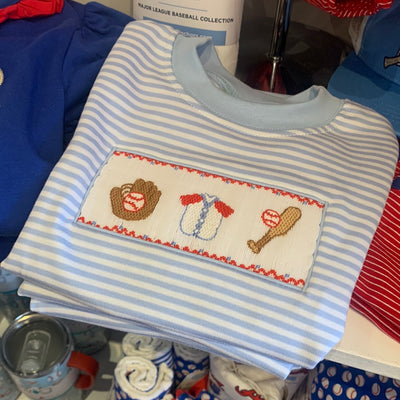 Baseball Knit Stripe T-Shirt - Breckenridge Baby
