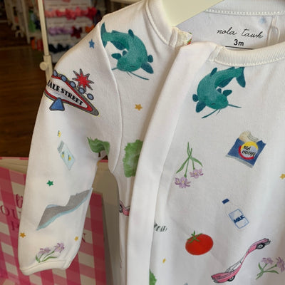 Tennessee Organic Cotton Zip Up Pajamas - Breckenridge Baby