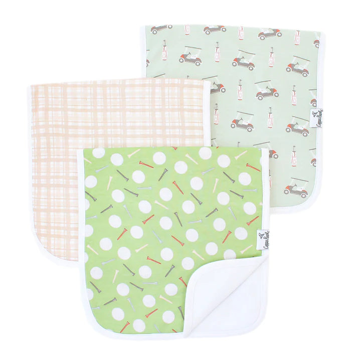 Bogey Burp Cloth Set Set (3-Pack) - Breckenridge Baby