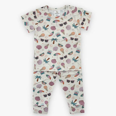 Modal Pajama Set || vaca mode pink - Breckenridge Baby