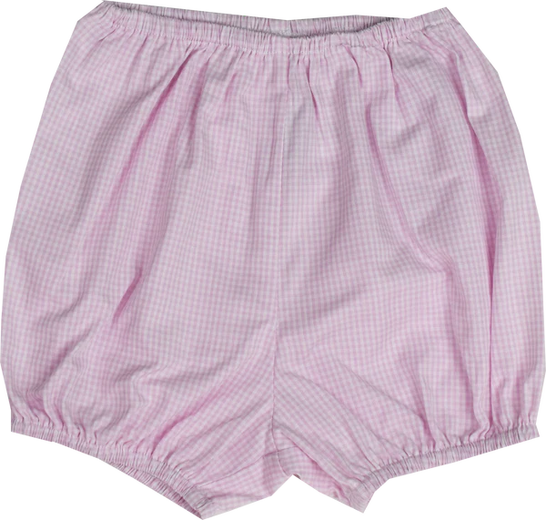 Elegant Diaper Cover - Pink Mini Gingham - Breckenridge Baby