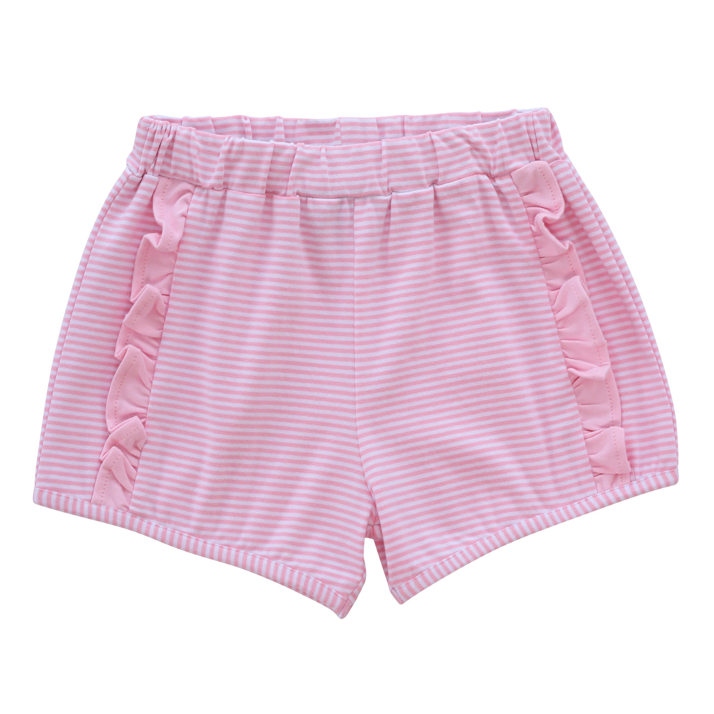 Hadley Shorts- Light Pink Stripe - Breckenridge Baby