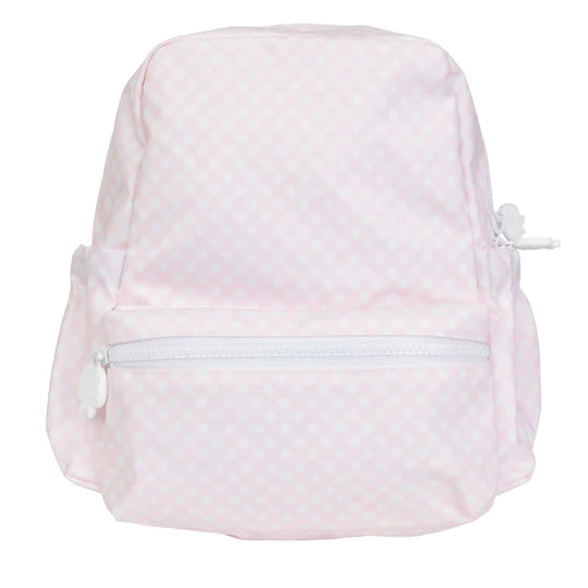 Pink Gingham Backpack - Large - Breckenridge Baby