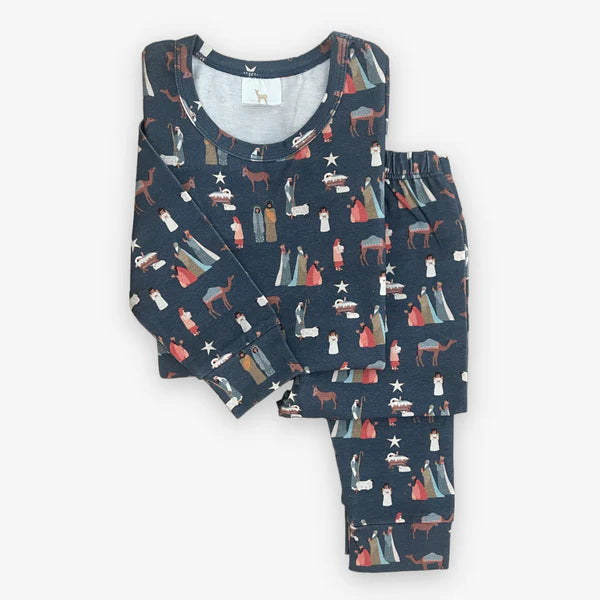 Modal Long Sleeve Pajama Set - Silent Night - Breckenridge Baby