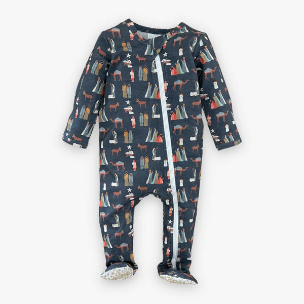 Modal Zipper Pajama - Silent Night - Breckenridge Baby