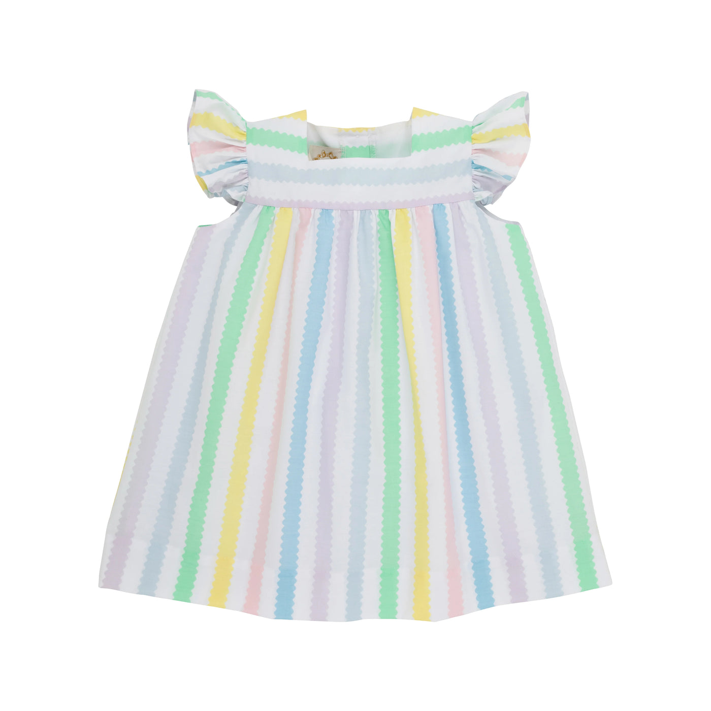 Rosemary Ruffle Dress - Wellington Wiggle Stripe - Breckenridge Baby