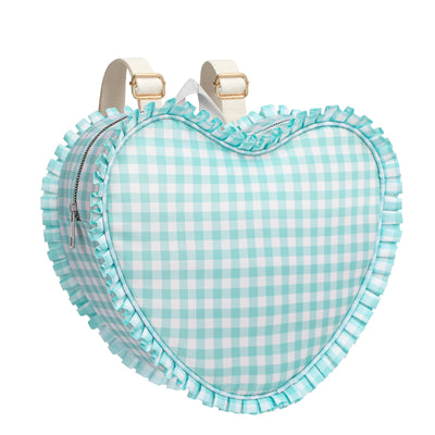Ruffle Heart Backpack - Green - Breckenridge Baby