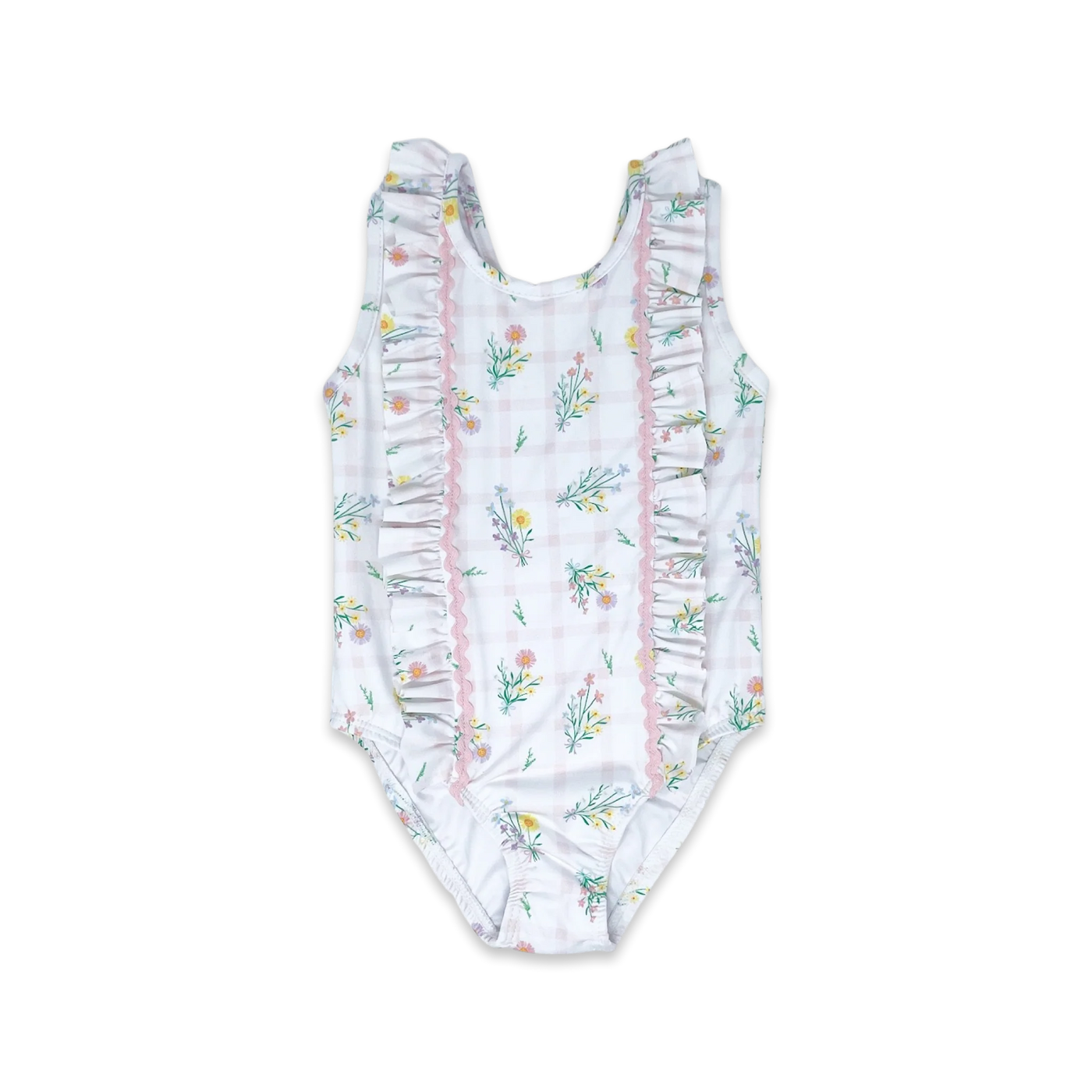 Molly Swimsuit - Wilmington Wildflower Windowpane - Breckenridge Baby