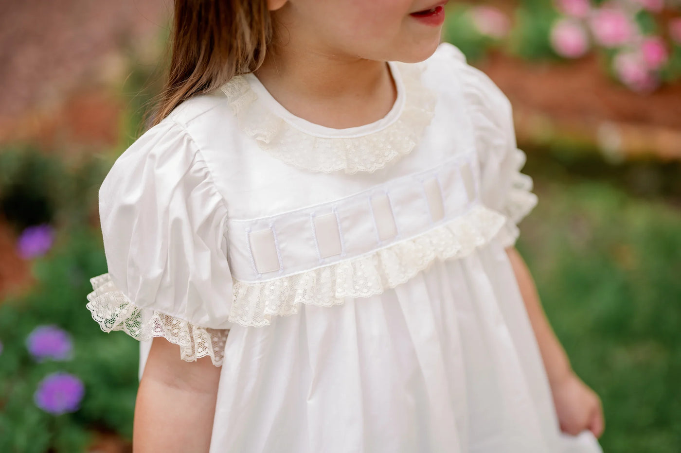 PRESALE // Paris Dress - Blessings White Batiste - Breckenridge Baby