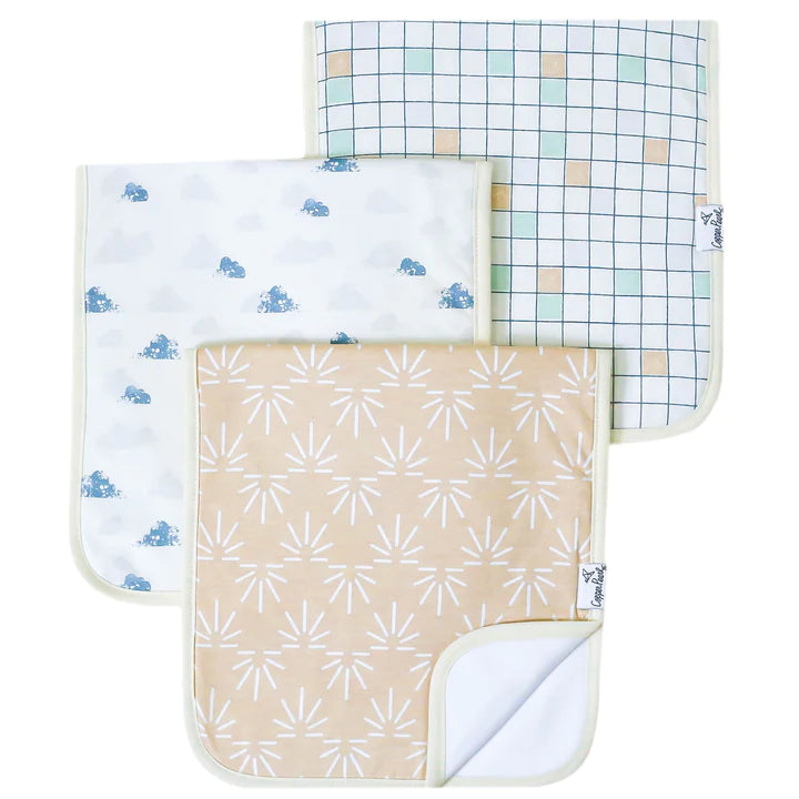 Sol Burp Cloth Set Set (3-Pack) - Breckenridge Baby