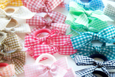 Gingham Hair Ties (9 Colors Available) - Breckenridge Baby