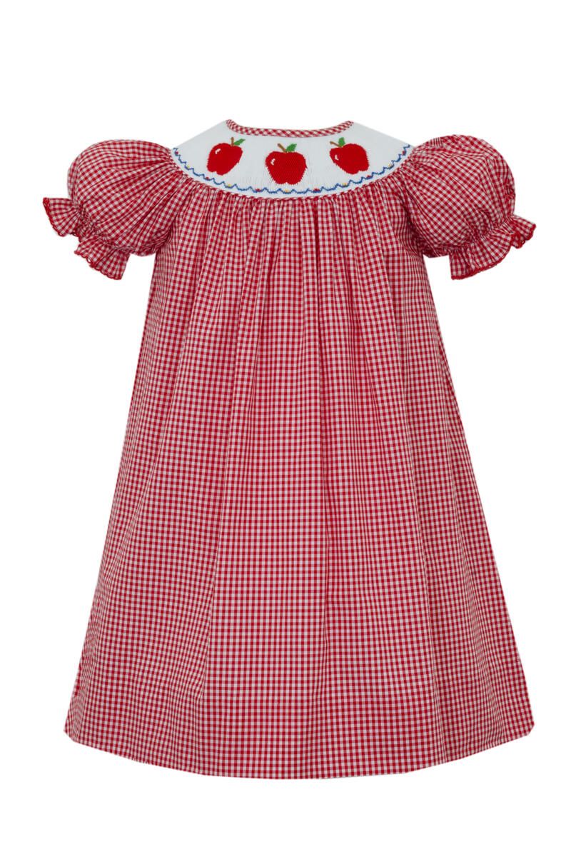 Apple Girls - Red Gingham Bishop Dress