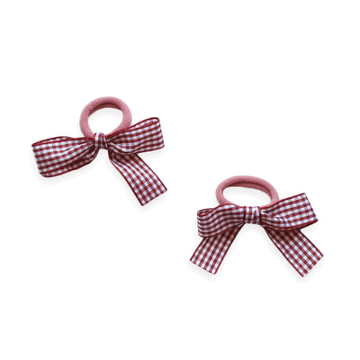 Gingham Hair Ties (9 Colors Available) - Breckenridge Baby