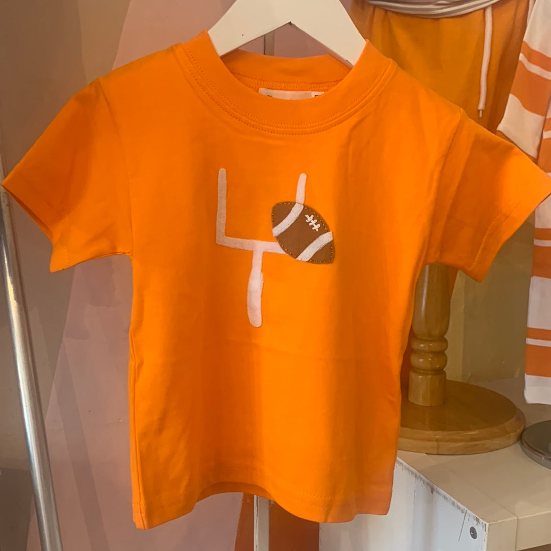 Orange/White Football & Goal Post - Breckenridge Baby