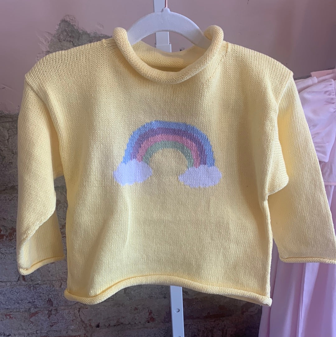 Yellow Rainbow Sweater - Breckenridge Baby