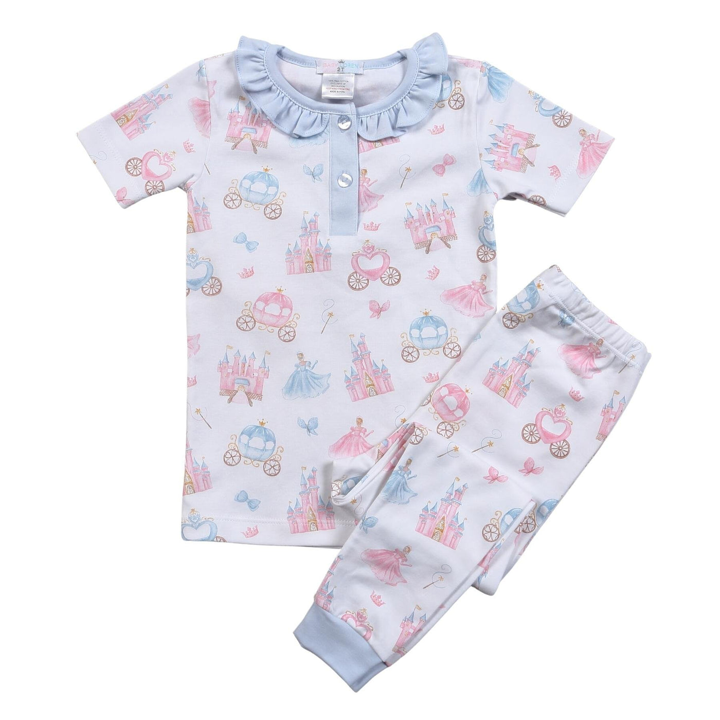 PRINCESS AND CASTLES PIMA TWO PIECES LOUNGE WEAR - Breckenridge Baby