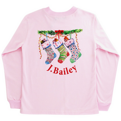 Pink Stockings Logo Tee - Breckenridge Baby