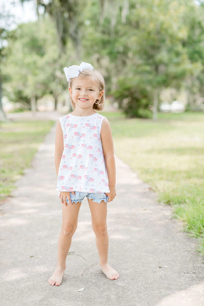 Lottie Knit Bloomer/Banded Short Set, Our Country - Breckenridge Baby