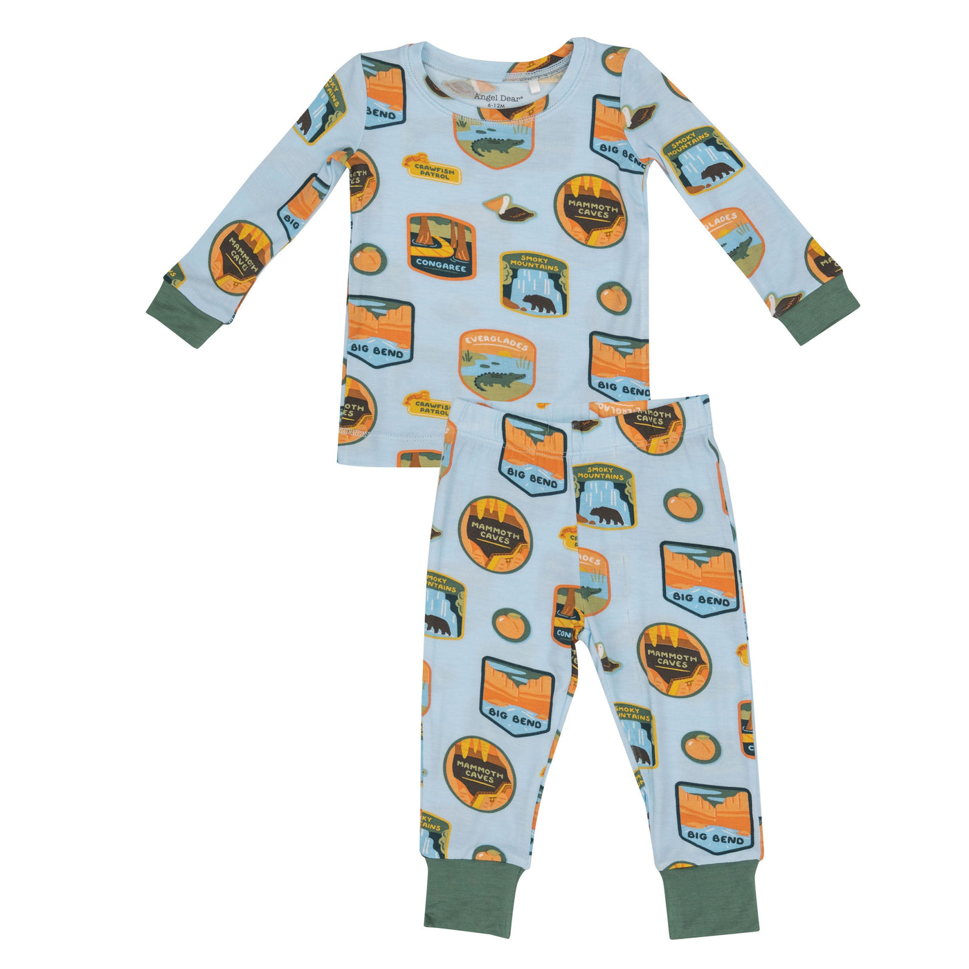 National Parks Patches Southeast Lounge Wear Set - Light Blue - Breckenridge Baby
