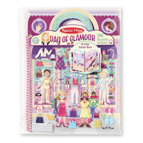 Deluxe Puffy Sticker Album - Day of Glamour - Breckenridge Baby