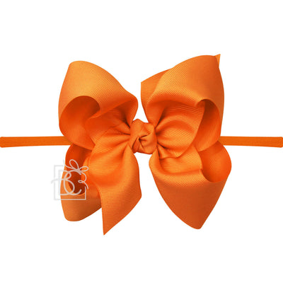 5.5" Huge Pantyhose Headband Bow (Multiple Colors Available) - Breckenridge Baby