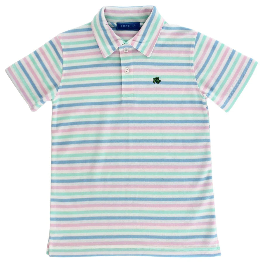 Henry Short Sleeve Stripe Polo - Summer - Breckenridge Baby