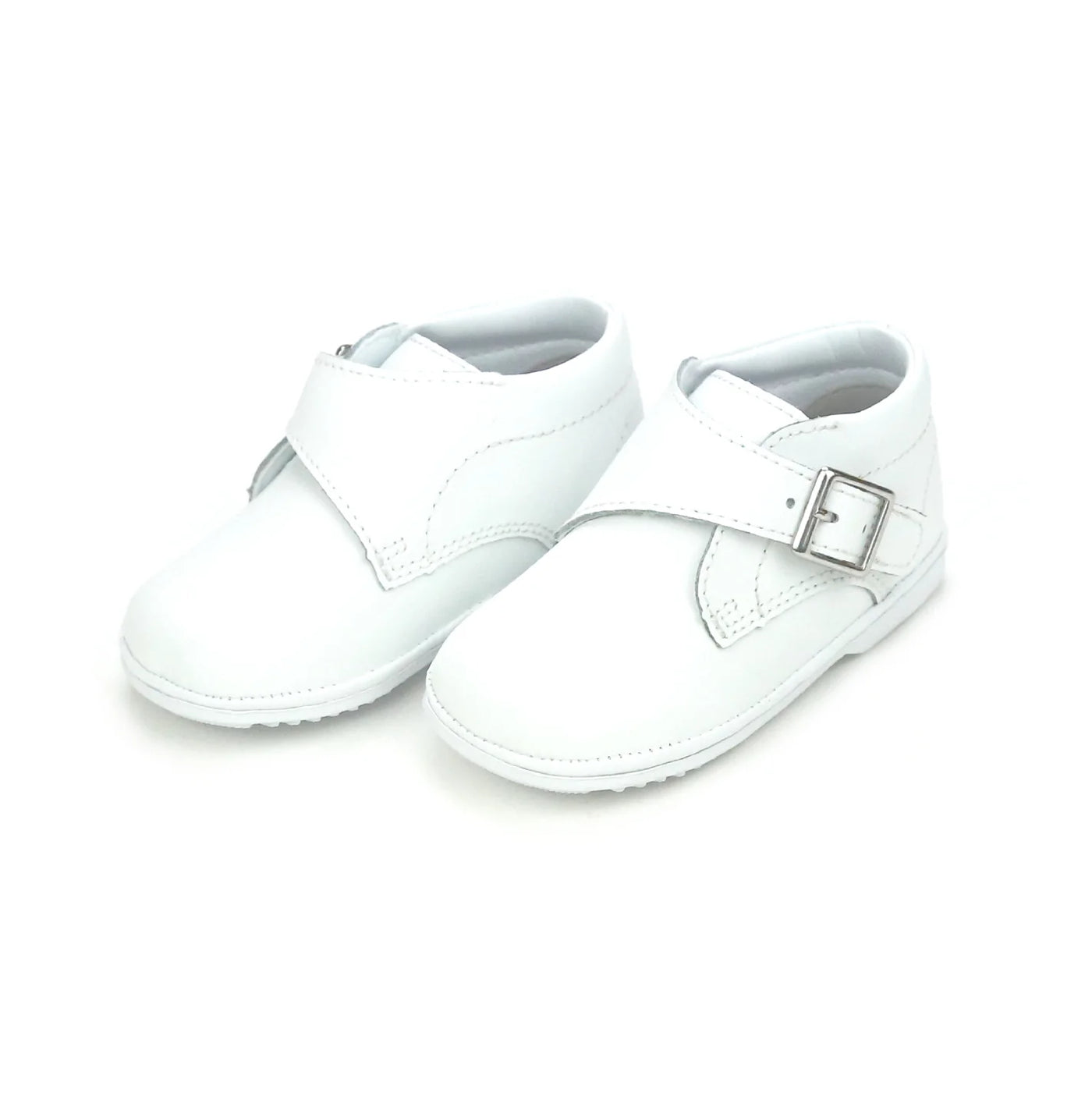 Finch Velcro Bootie - White - Breckenridge Baby