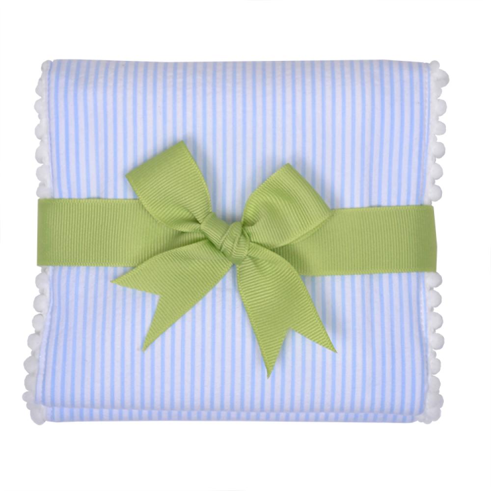 Blue Lamb Fancy Fabric Burp Cloth - Breckenridge Baby