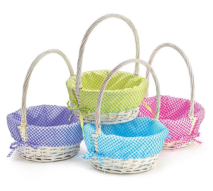 Bright Gingham Easter Baskets - Breckenridge Baby