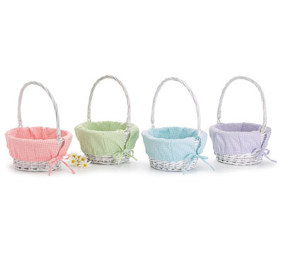 Spring Gingham Willow Baskets - Breckenridge Baby