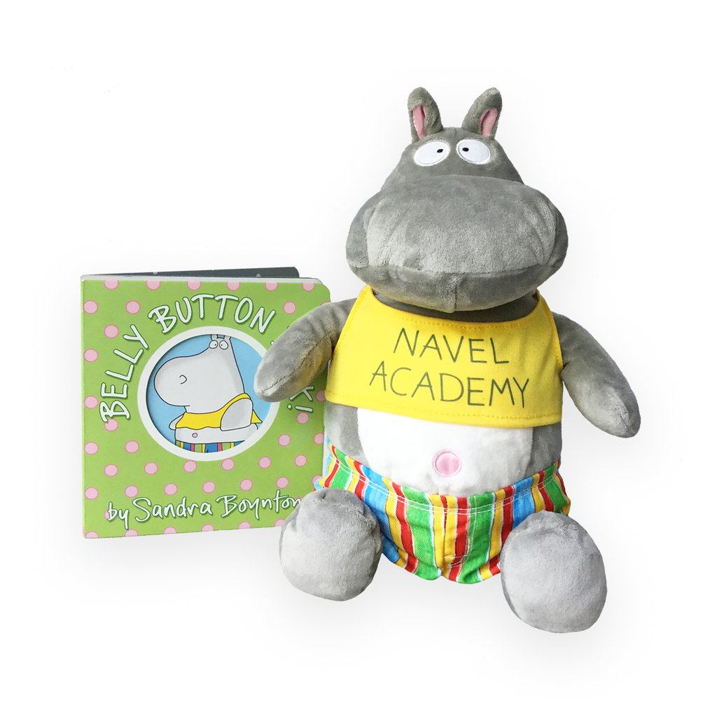 Belly Button Book Hippo 10.5" - Breckenridge Baby