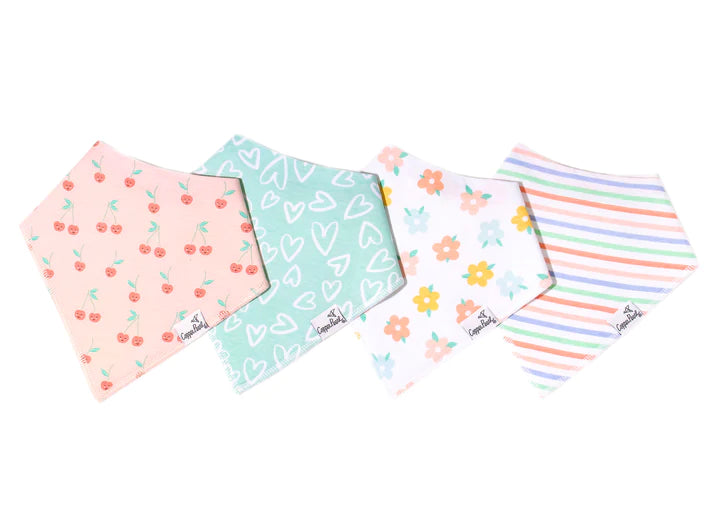 Cheery Bandana Bib Set (4-Pack) - Breckenridge Baby
